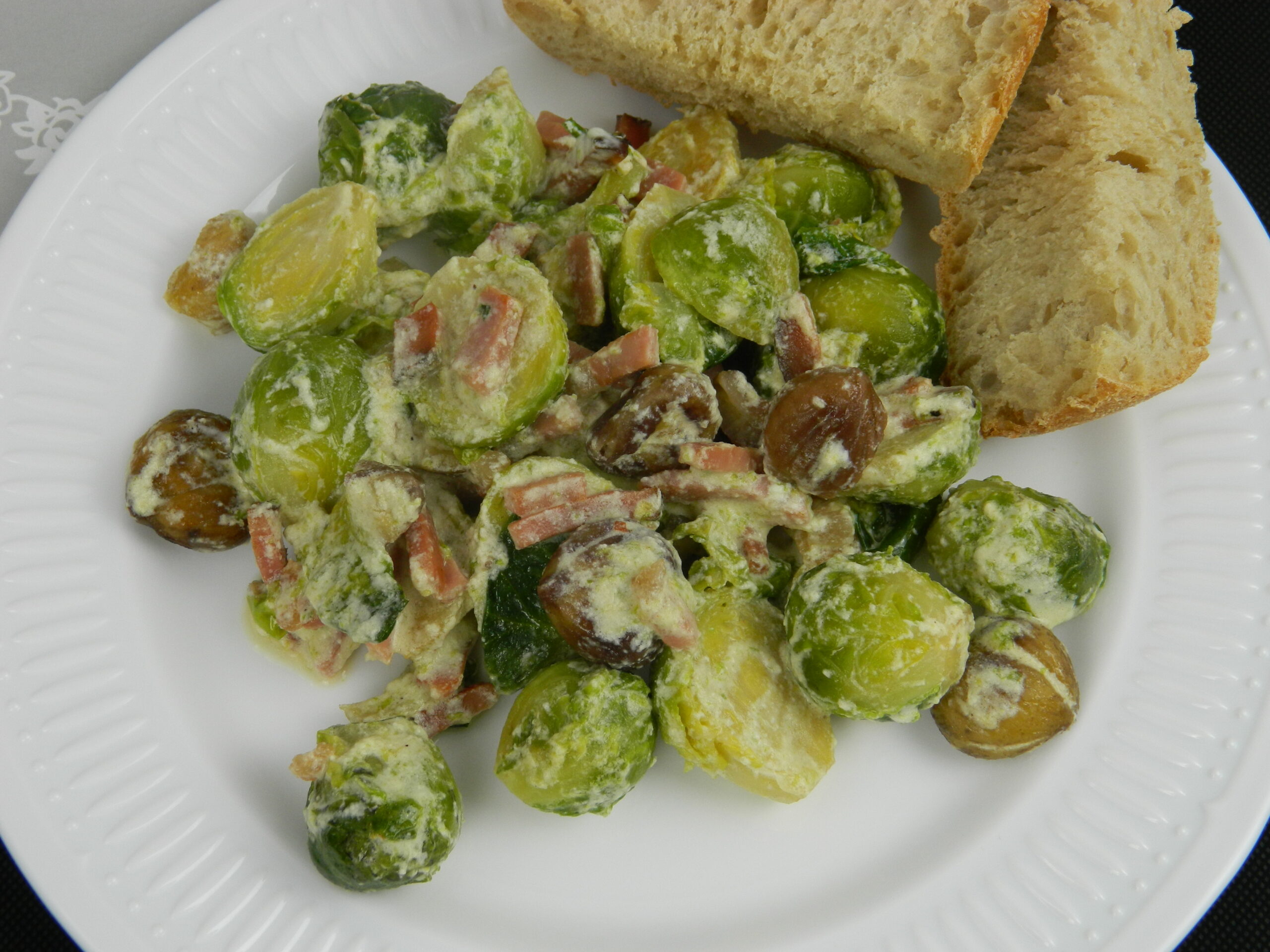 Chestnutty Brussels Sprouts