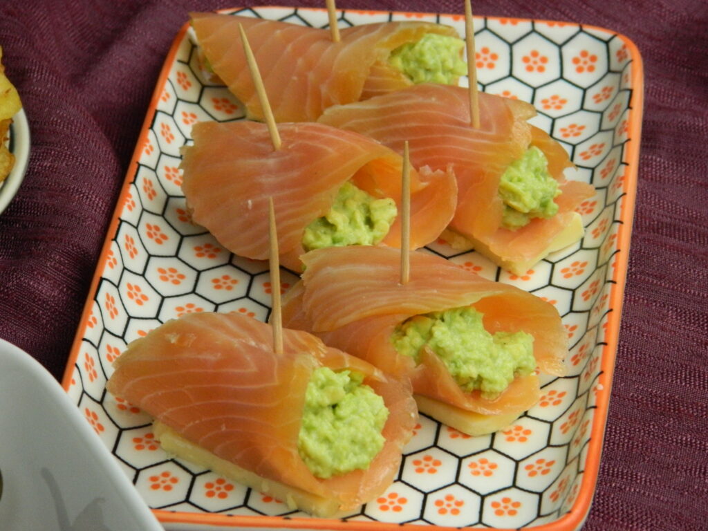 Smoked Salmon Rolls with Avocado