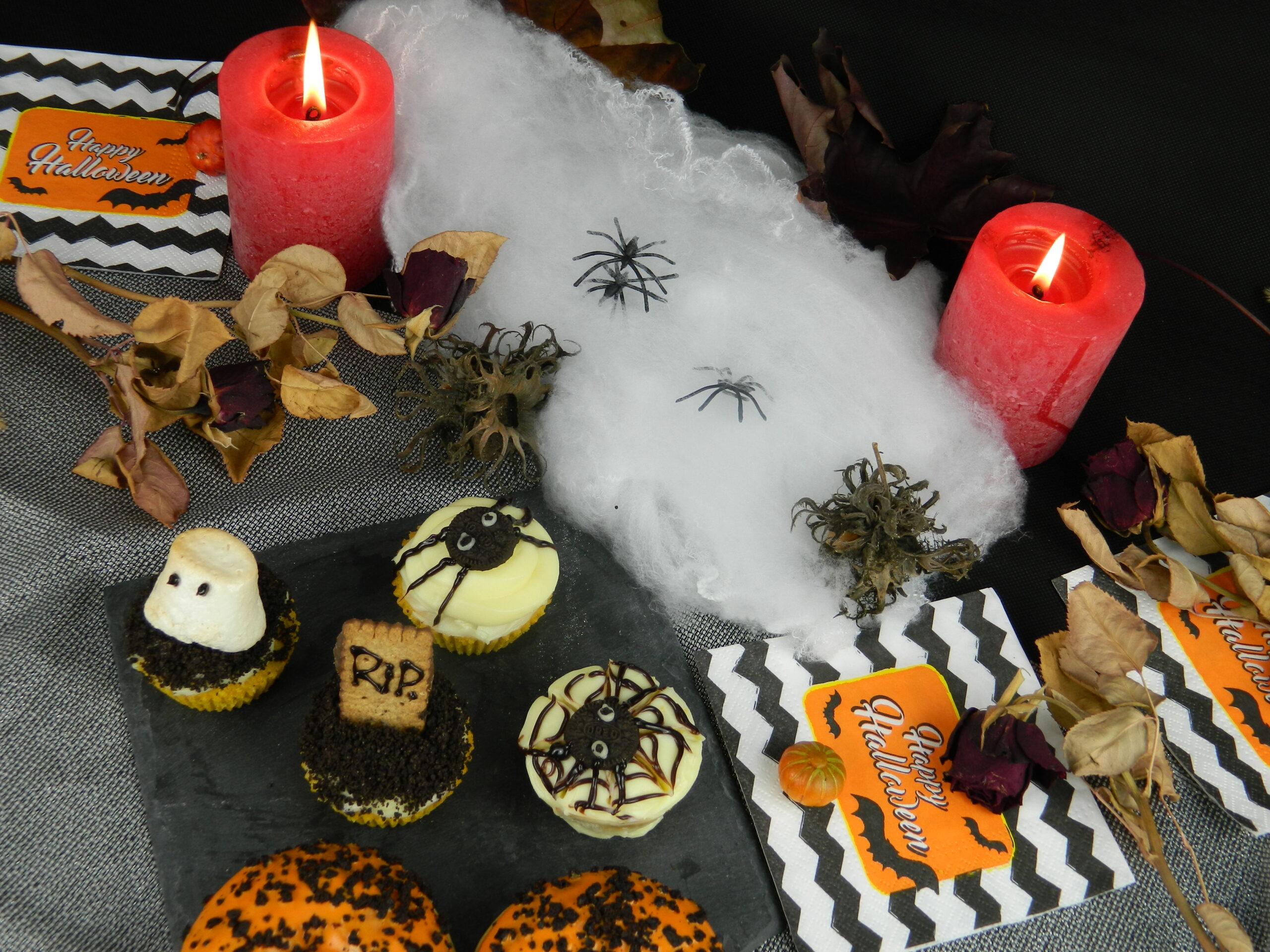 Spooky Pumpkin Cupcakes
